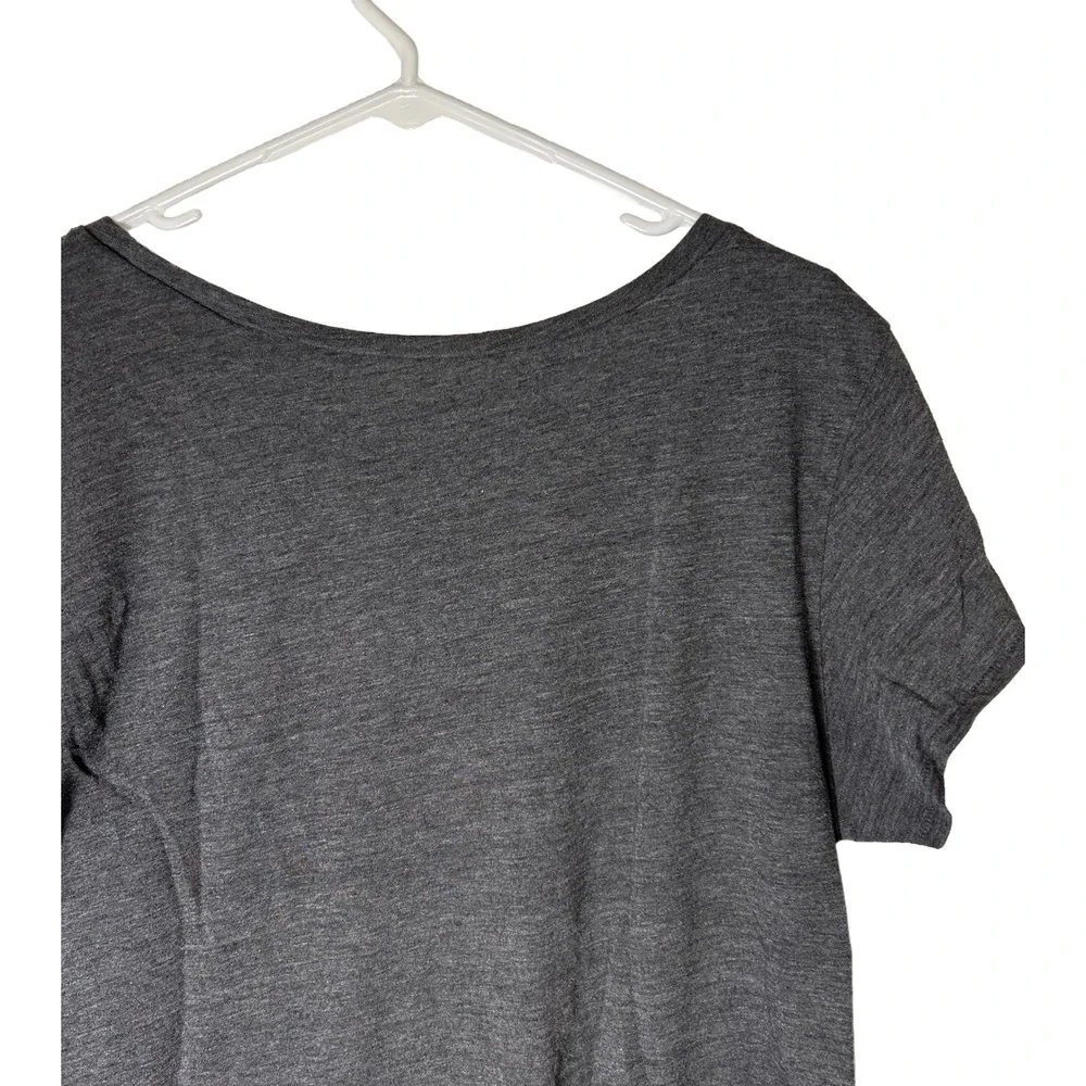 Lucky Brand Womens XXL Charcoal Gray Elephant Scoop Neck Short Sleeve Tee - Picture 5 of 6